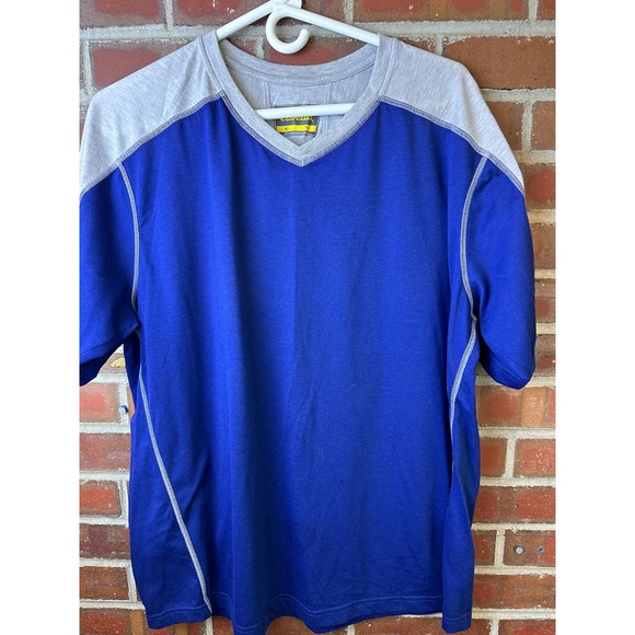 Cabela's | Shirts | Mens Cabelas Vneck Tshirt Tee Size Large Blue And ...